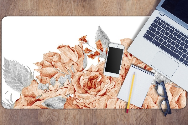 Sous main de bureau Roses épanouies