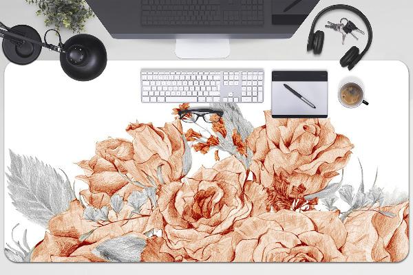Sous main de bureau Roses épanouies