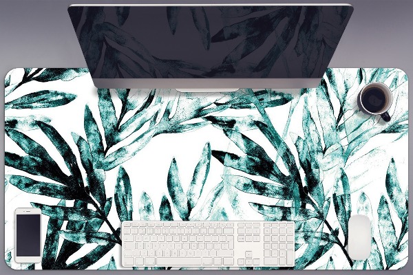 Sous-main bureau Paume tropicale