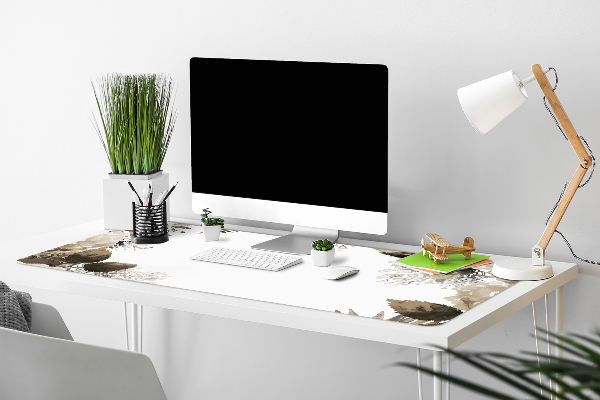 Sous-main bureau Fleurs d'hortensia