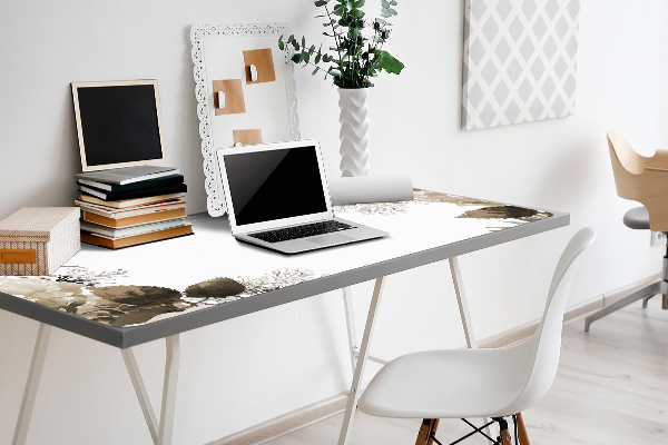 Sous-main bureau Fleurs d'hortensia