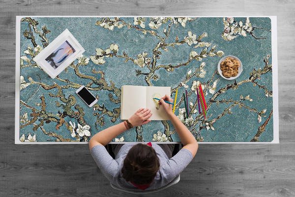 Sous main de bureau fleur de cerisier