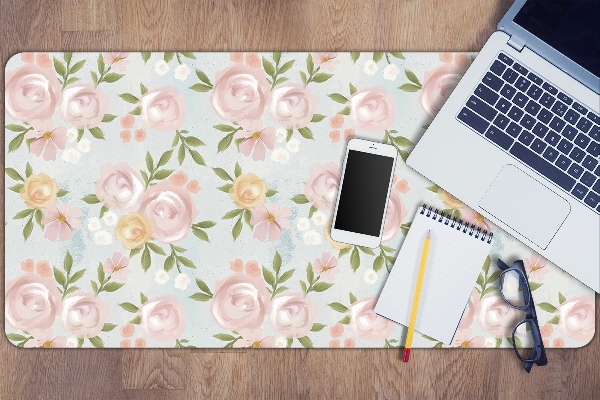 Tapis de bureau Fleurs aquarelles