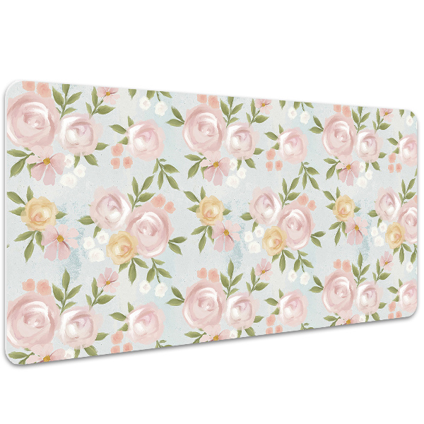 Tapis de bureau Fleurs aquarelles