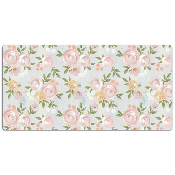 Tapis de bureau Fleurs aquarelles