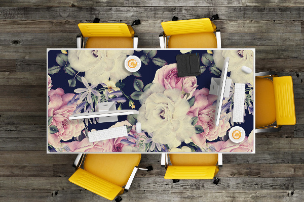 Tapis de bureau Fleurs baroques