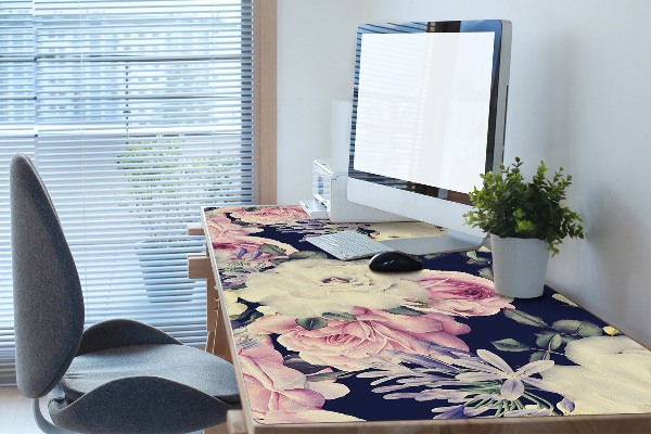 Tapis de bureau Fleurs baroques