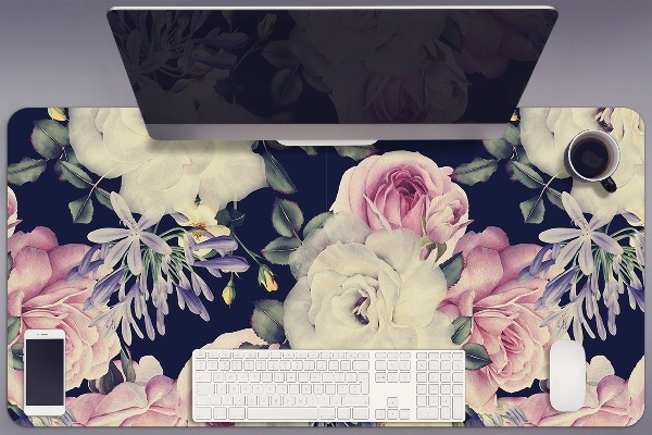 Tapis de bureau Fleurs baroques