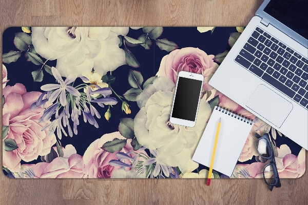 Tapis de bureau Fleurs baroques