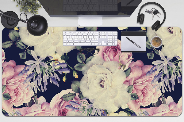 Tapis de bureau Fleurs baroques