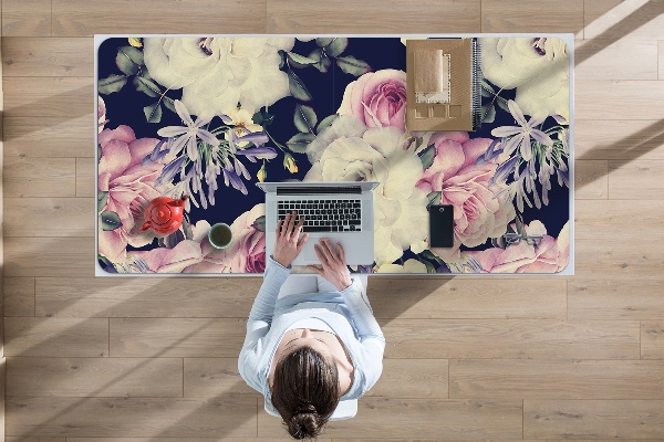 Tapis de bureau Fleurs baroques