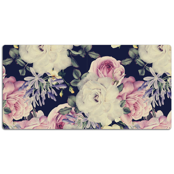 Tapis de bureau Fleurs baroques