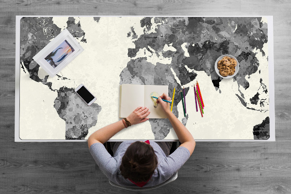 Sous-main bureau Carte du vieux monde