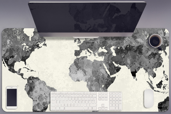 Sous-main bureau Carte du vieux monde