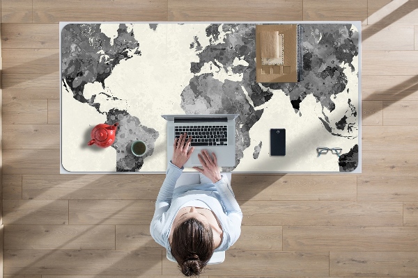 Sous-main bureau Carte du vieux monde