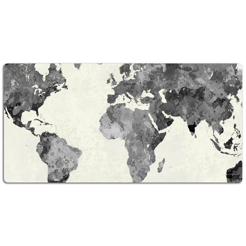 Sous-main plastique avec carte du monde