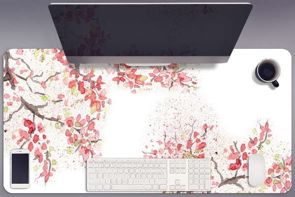 Tapis de bureau fleurs de cerisier