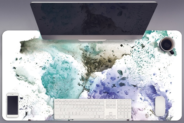 Protège bureau Encre colorée