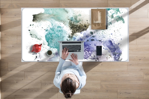Protège bureau Encre colorée