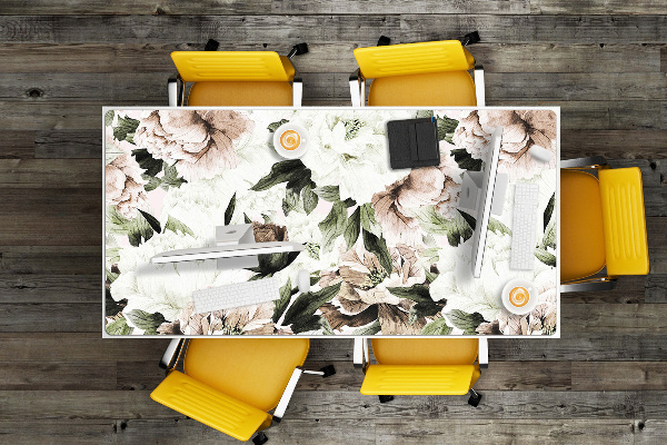 Sous-main bureau Pivotements en fleurs