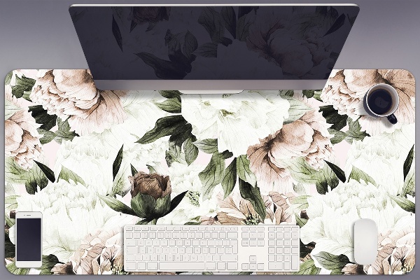 Sous-main bureau Pivotements en fleurs