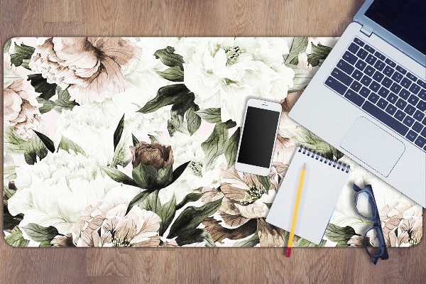 Sous-main bureau Pivotements en fleurs