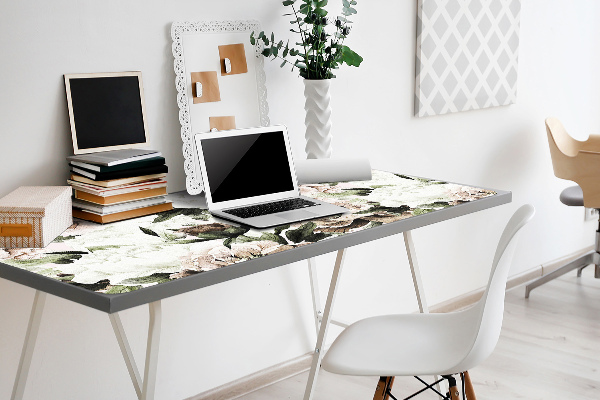 Sous-main bureau Pivotements en fleurs