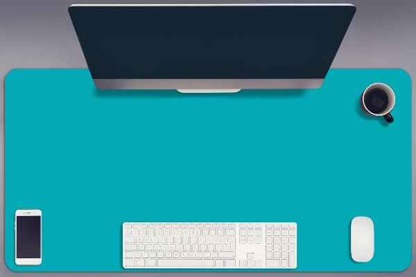 Sous-main bureau Turquoise sombre