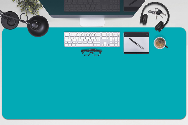 Sous-main bureau Turquoise sombre