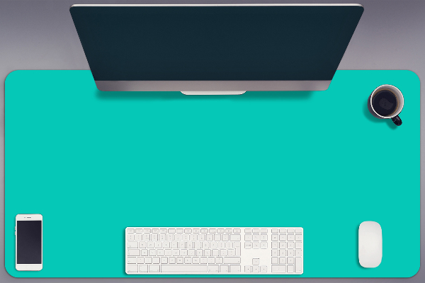 Sous main de bureau Turquoise