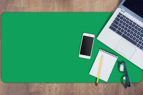 Sous main de bureau Vert