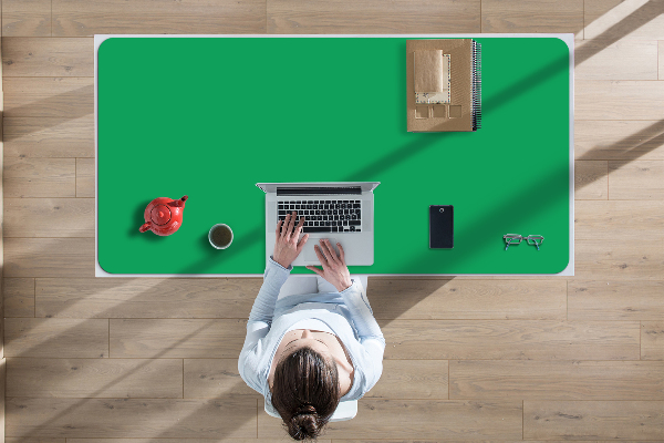 Sous main de bureau Vert
