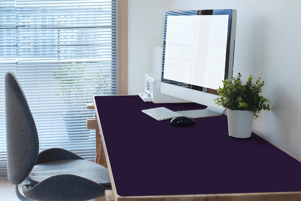 Protège bureau Bleu acier