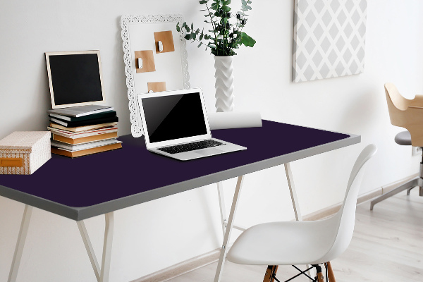 Protège bureau Bleu acier