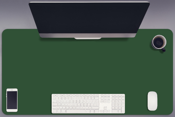 Sous-main bureau Vert foncé