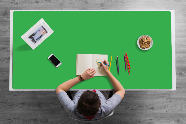 Sous main de bureau Vert clair