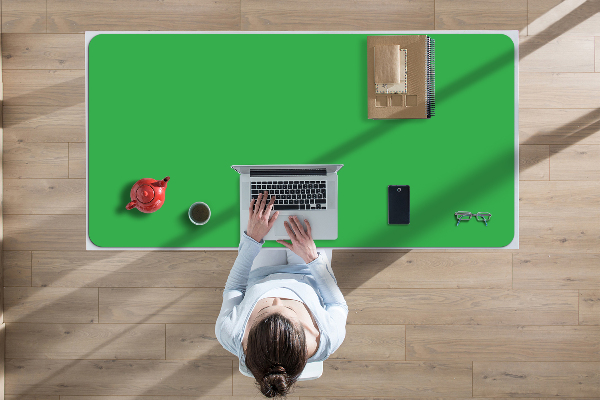 Sous main de bureau Vert clair