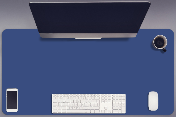 Sous main de bureau Bleu