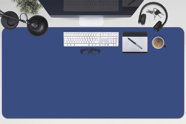 Sous main de bureau Bleu