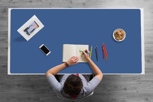 Sous-main bureau Bleu foncé
