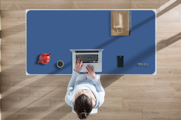 Sous-main bureau Bleu foncé