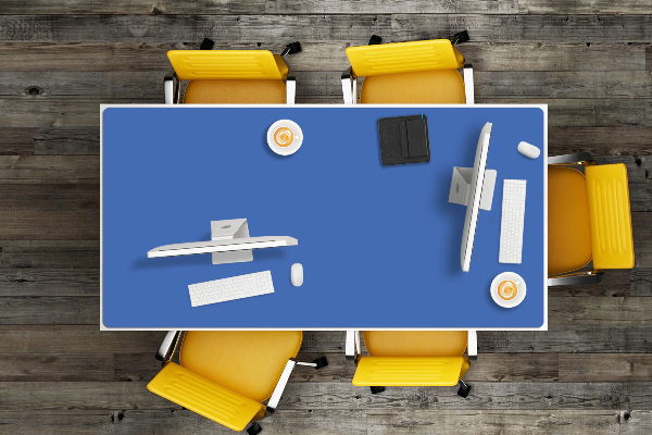 Tapis de bureau Sombre azur