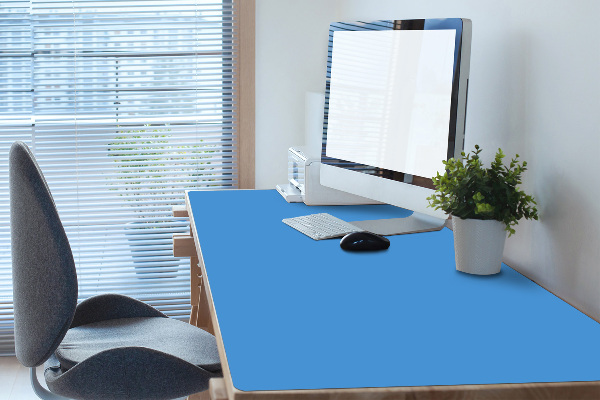 Sous main de bureau Bleu
