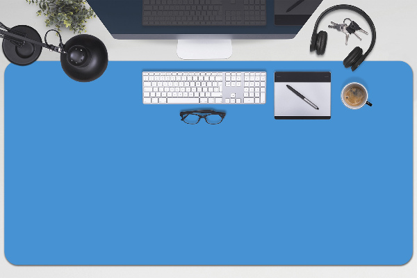 Sous main de bureau Bleu