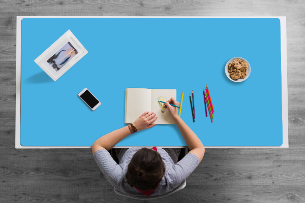 Tapis de bureau Bleu clair