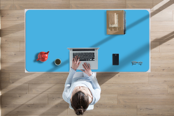 Tapis de bureau Bleu clair
