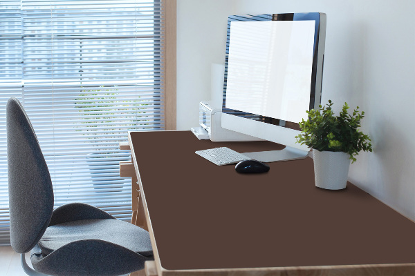 Sous main de bureau brun