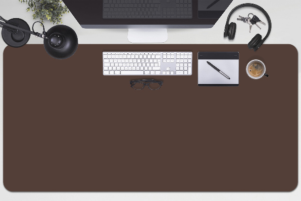 Sous main de bureau brun