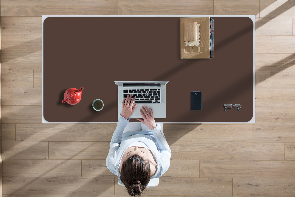 Sous main de bureau brun