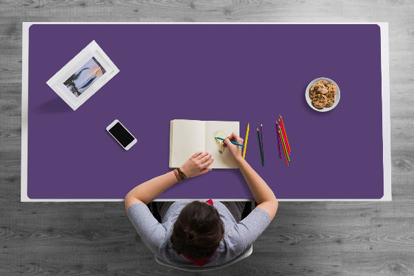 Sous main de bureau Violet